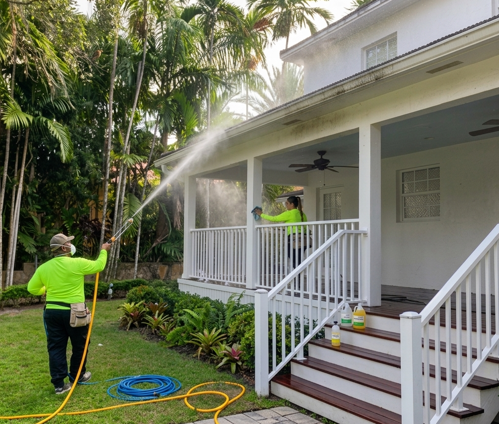 Black Streak & Moss Removal Roof Cleaning Miami